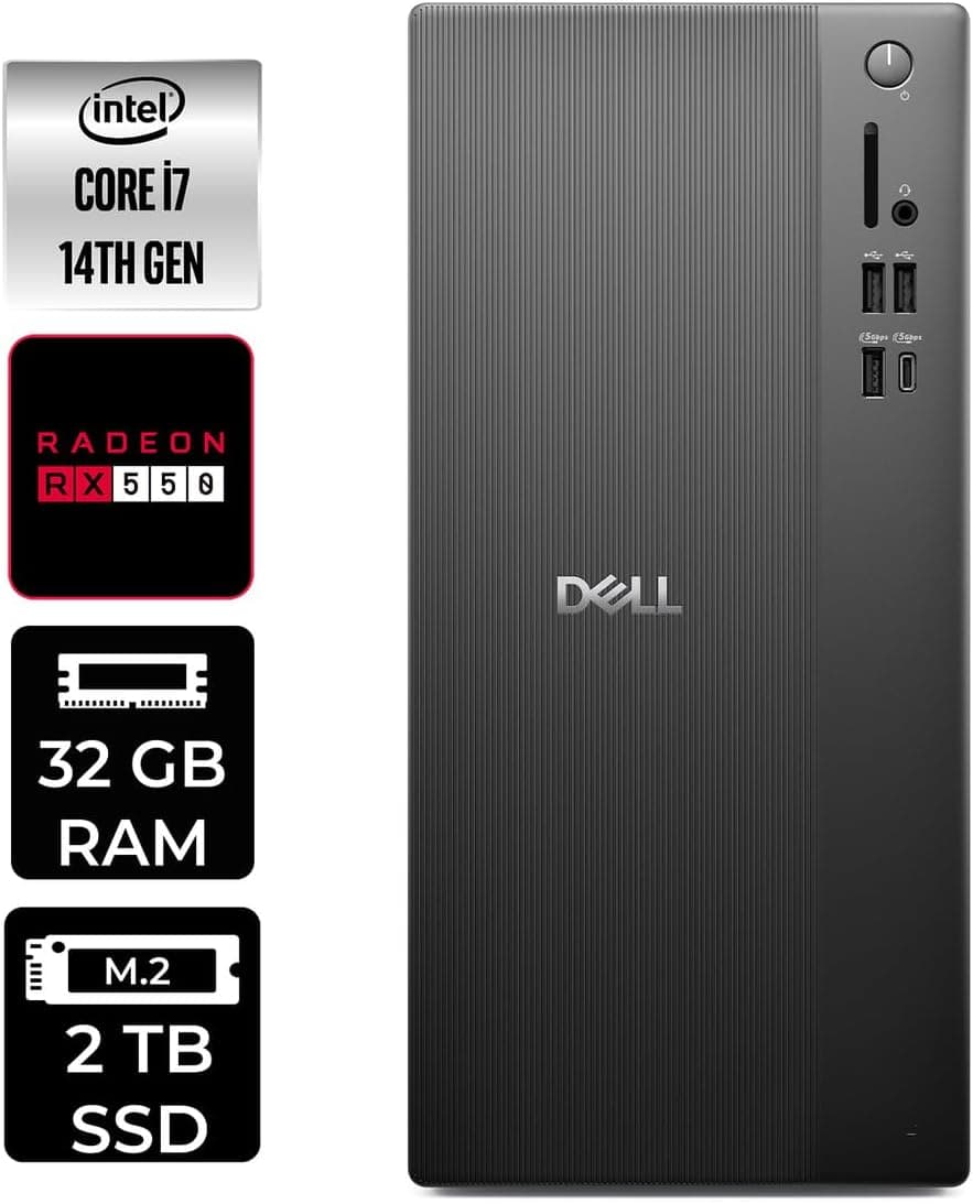 کامپیوتر رومیزی Dell Pro Tower Ect1250 i7 14700 32GB 2TB SSD کامپیوتر رومیزی Dell Pro Tower Ect1250 i7 14700 32GB 2TB SSD