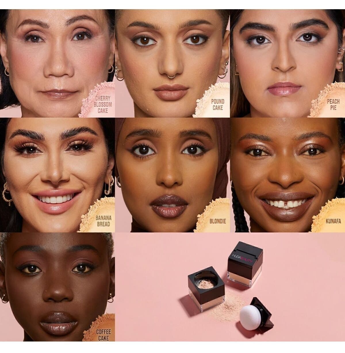 پودر تثبیتکننده Huda Beauty Baby Bake رنگ شکوفه گیلاس پودر تثبیتکننده Huda Beauty Baby Bake رنگ شکوفه گیلاس