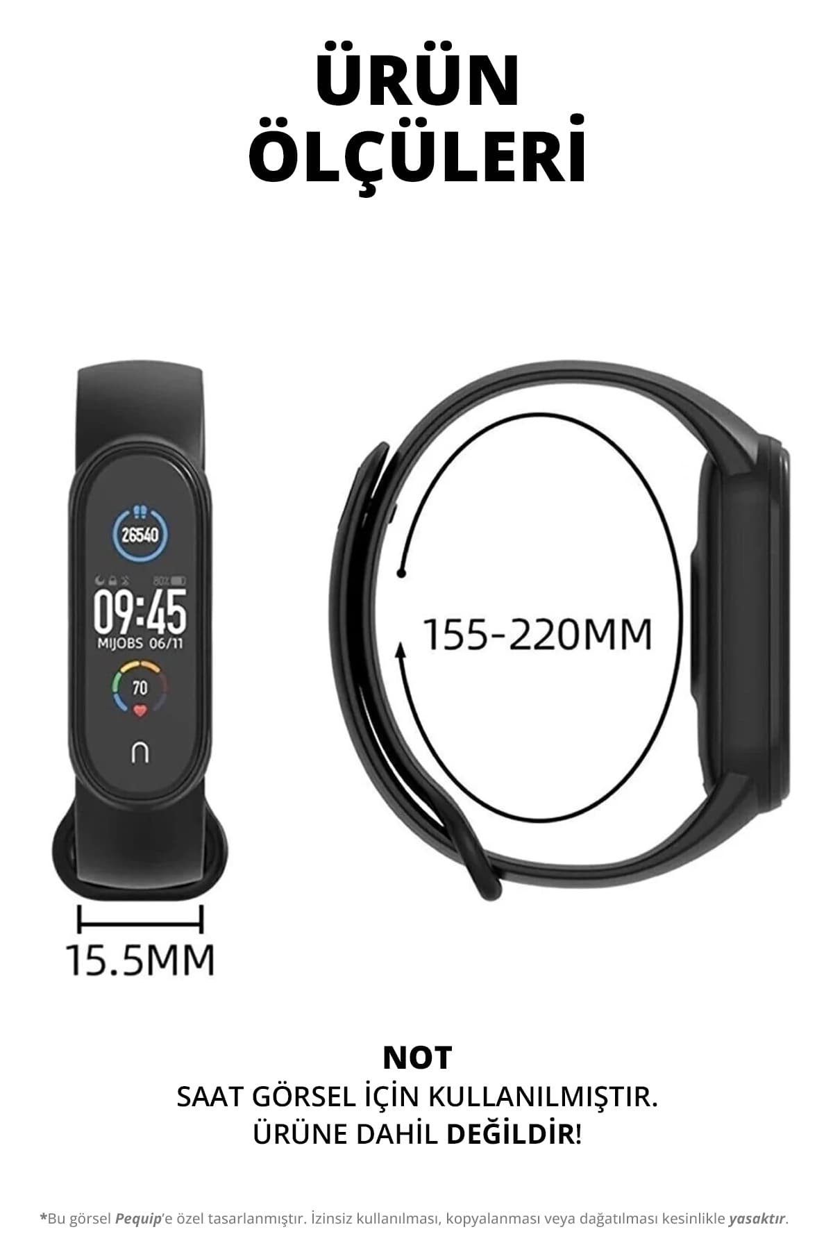 بند سیلیکونی CONOCER سازگار با Mi Band 5 و 6 ست 5 تایی بند سیلیکونی CONOCER سازگار با Mi Band 5 و 6 ست 5 تایی