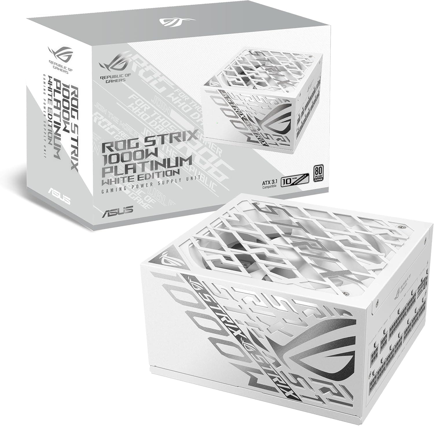 منبع تغذیه ASUS ROG Strix 1000W سفید تمام ماژولار 80+ Platinum منبع تغذیه ASUS ROG Strix 1000W سفید تمام ماژولار 80+ Platinum