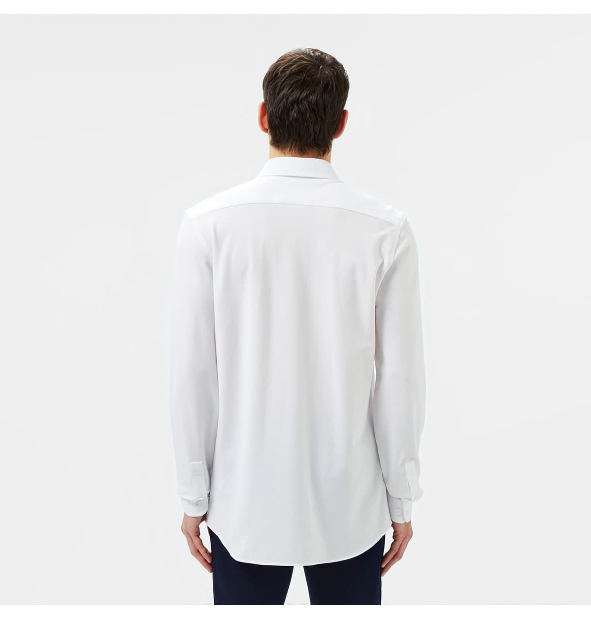 پیراهن مردانه Lacoste سفید یقه دکمهدار فیت اسلیم پیراهن مردانه Lacoste سفید یقه دکمهدار فیت اسلیم