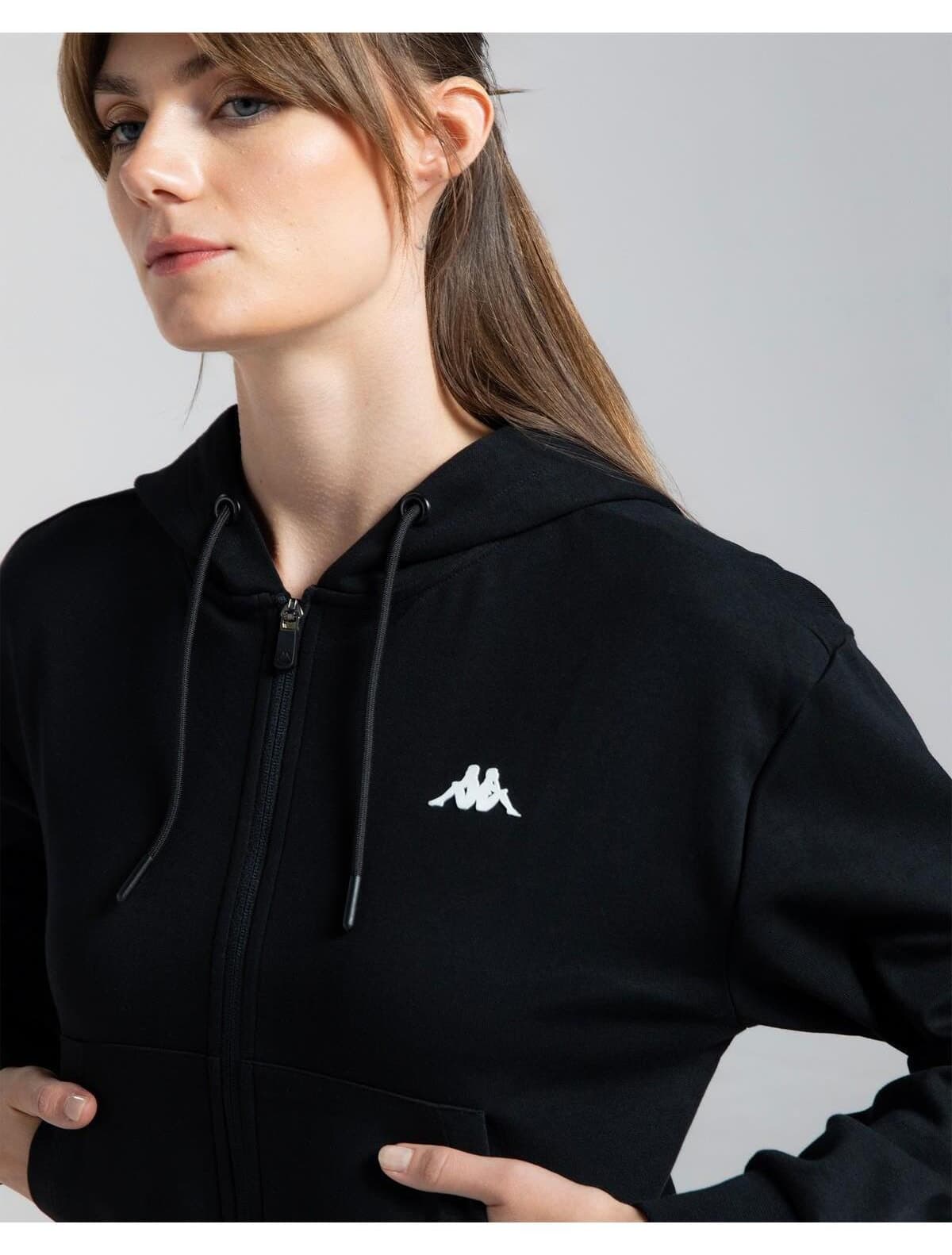 ژاکت ورزشی زنانه Kappa Authentic Moe مشکی مدل 371P62W005 ژاکت ورزشی زنانه Kappa Authentic Moe مشکی مدل 371P62W005