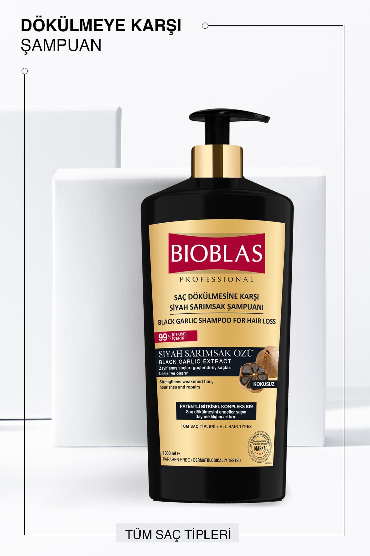 شامپو ضدریزش مو سیر سیاه Bioblas 2 x 1000 ml شامپو ضدریزش مو سیر سیاه Bioblas 2 x 1000 ml