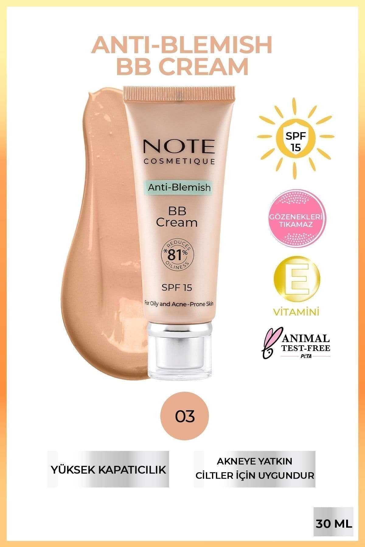 کرم BB ضدجوش پوستهای مستعد آکنه Note Cosmetics با SPF 15 رنگ بژ طبیعی مدل 03 کرم BB ضدجوش پوستهای مستعد آکنه Note Cosmetics با SPF 15 رنگ بژ طبیعی مدل 03