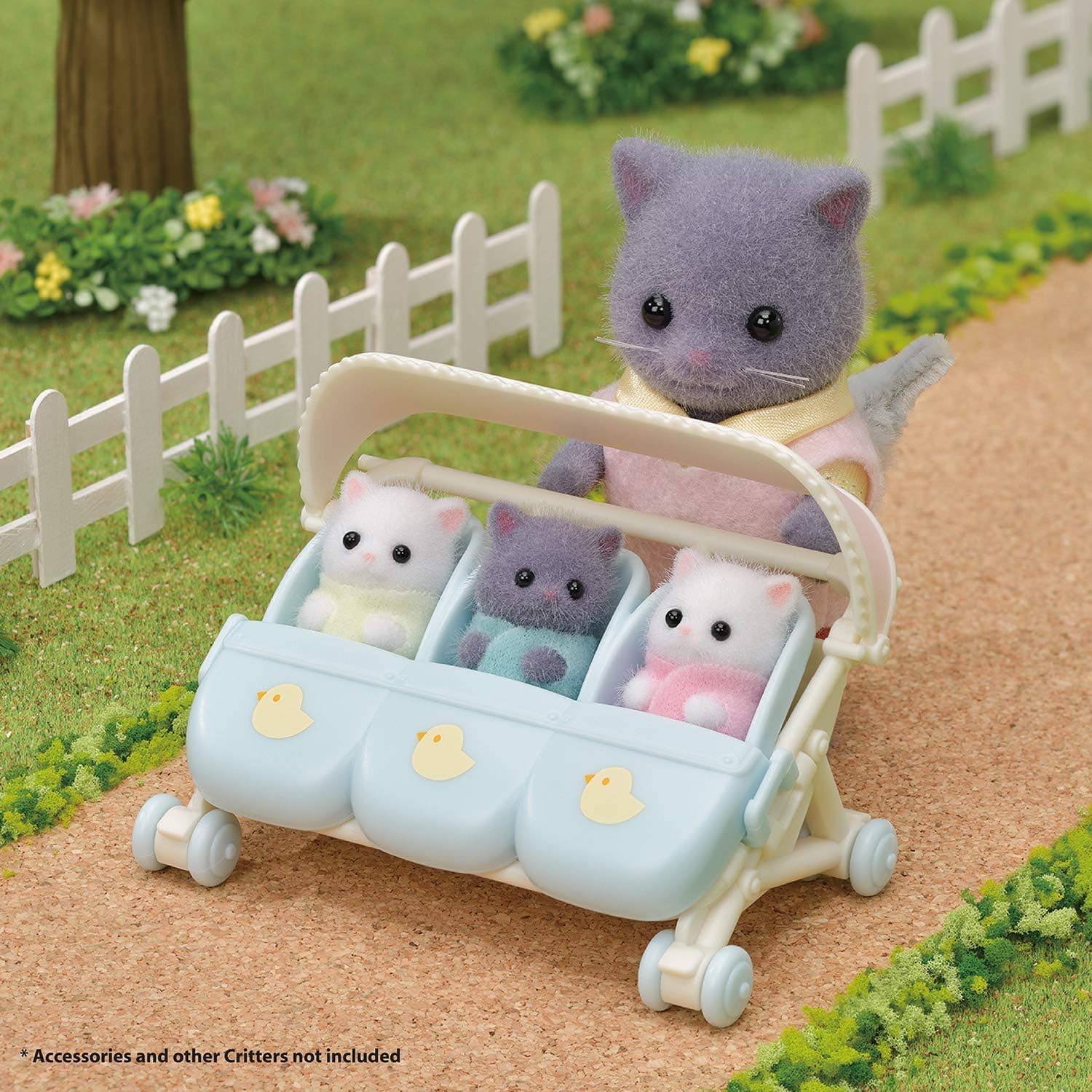 اسباببازی سهقلوهای گربه ایرانی Sylvanian Families اسباببازی سهقلوهای گربه ایرانی Sylvanian Families