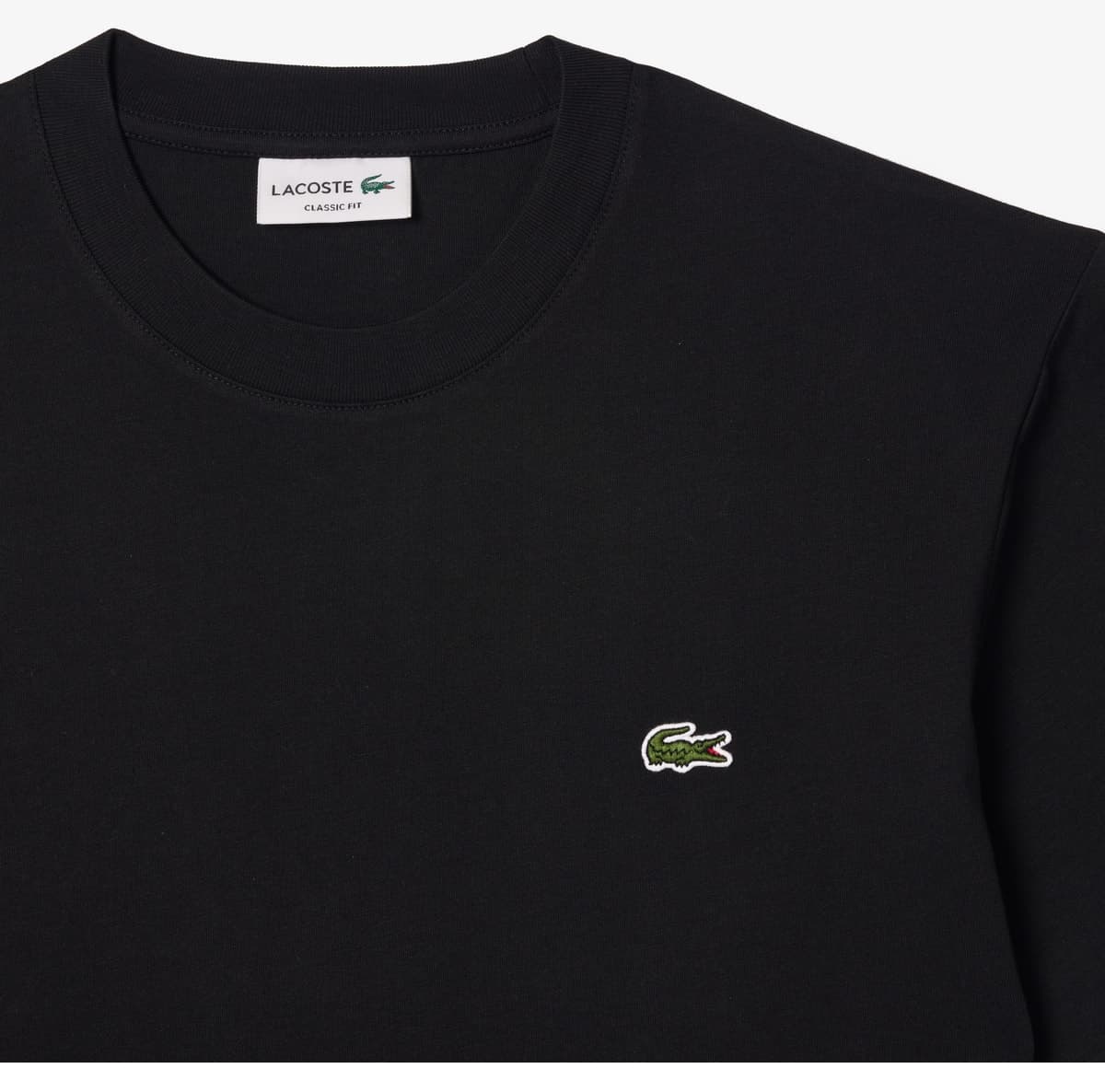 تیشرت مردانه Lacoste یقه گرد فیت کلاسیک مشکی تیشرت مردانه Lacoste یقه گرد فیت کلاسیک مشکی