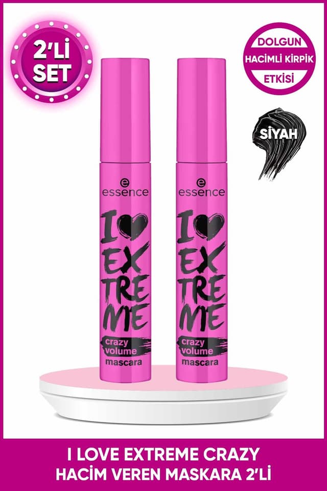 ریمل حجمدهنده Essence I Love Extreme Crazy بسته 2 عددی ریمل حجمدهنده Essence I Love Extreme Crazy بسته 2 عددی