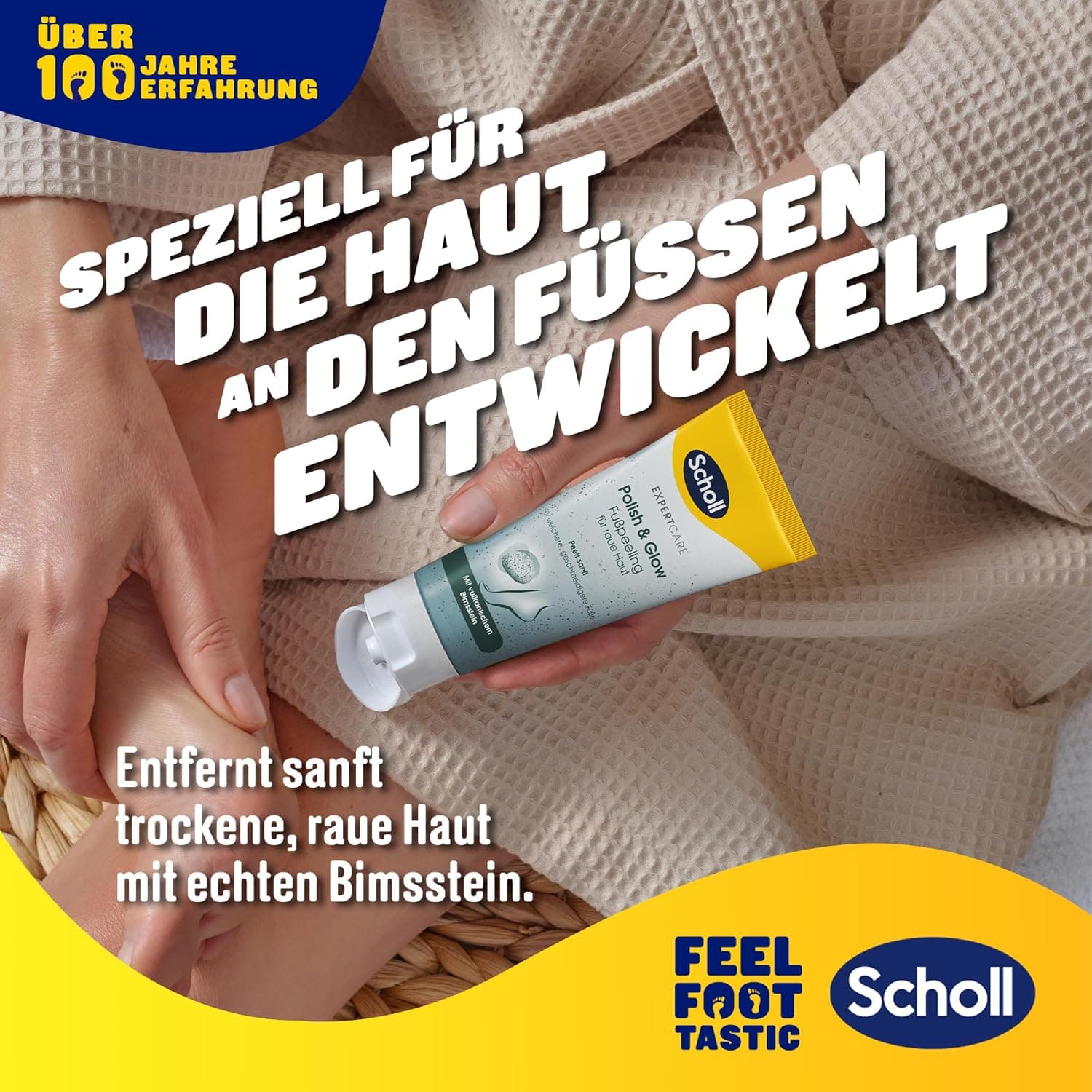 پیلینگ پا ضد میخچه Dr. Scholl's Expertcare با سنگ پامیس طبیعی 1 x 75 ml پیلینگ پا ضد میخچه Dr. Scholl's Expertcare با سنگ پامیس طبیعی 1 x 75 ml