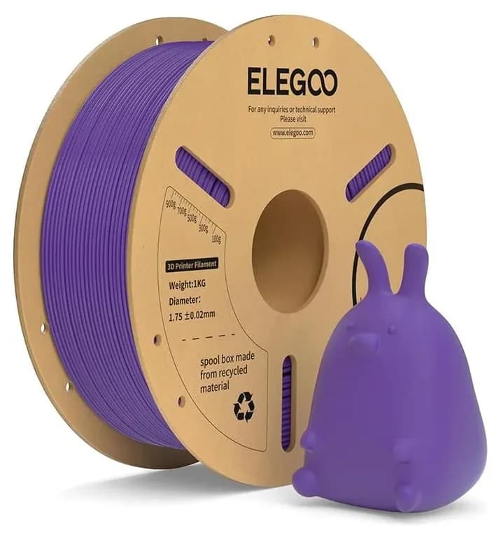 فیلامنت ELEGOO بنفش PLA+ فیلامنت ELEGOO بنفش PLA+