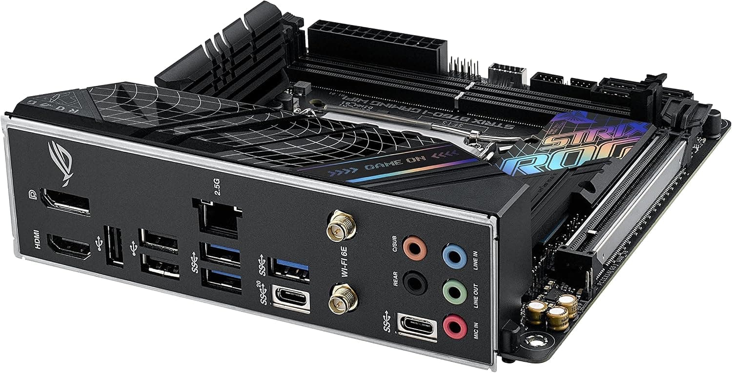 مادربرد ASUS ROG Strix B760-I Gaming WiFi mini-ITX سوکت LGA 1700 مشکی مادربرد ASUS ROG Strix B760-I Gaming WiFi mini-ITX سوکت LGA 1700 مشکی