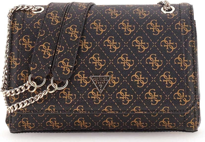 کیف دوشی زنانه GUESS قهوهای لوگودار Noelle II Conv XBody Flap مدل 72210 کیف دوشی زنانه GUESS قهوهای لوگودار Noelle II Conv XBody Flap مدل 72210