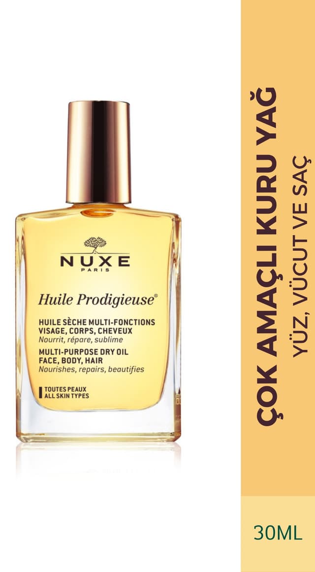 روغن خشک چندمنظوره صورت، بدن و مو Nuxe 30 ml روغن خشک چندمنظوره صورت، بدن و مو Nuxe 30 ml