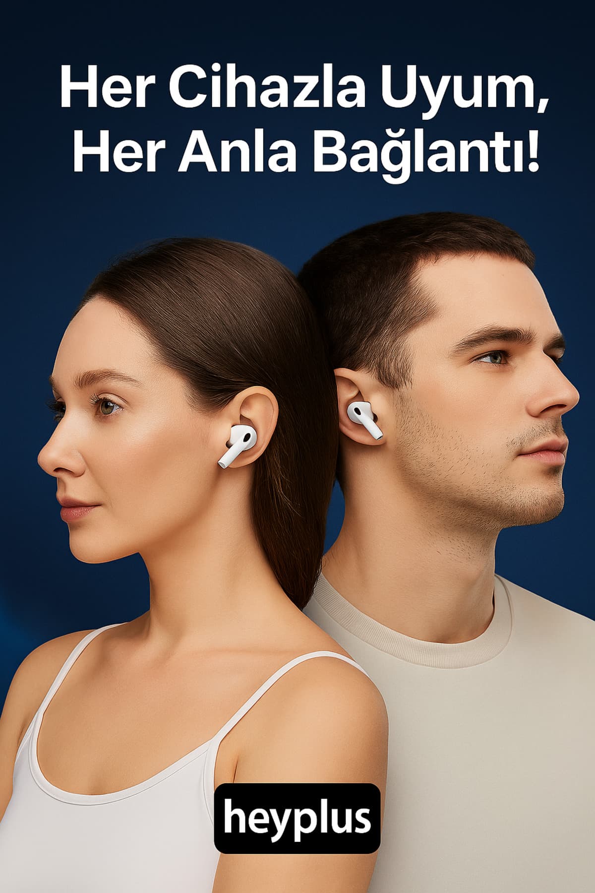 هندزفری بیسیم توگوشی Bluetooth سفید Heyplus سازگار با iOS و Android مدل 2.nesil Pro هندزفری بیسیم توگوشی Bluetooth سفید Heyplus سازگار با iOS و Android مدل 2.nesil Pro