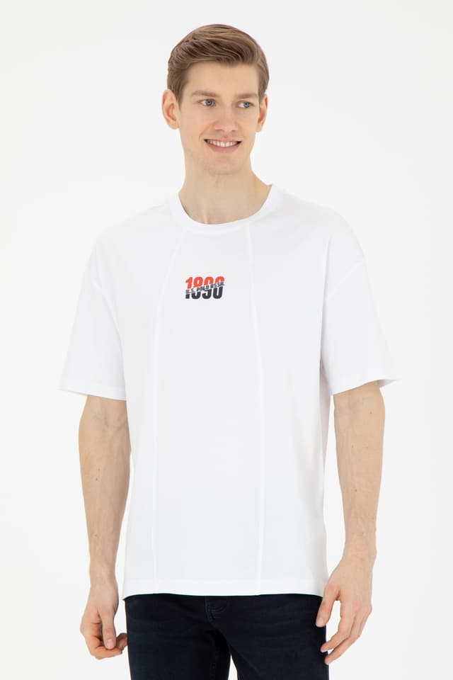 تیشرت مردانه U.S. Polo Assn. فیت راحت یقه گرد سفید مدل 50287049-VR013 تیشرت مردانه U.S. Polo Assn. فیت راحت یقه گرد سفید مدل 50287049-VR013