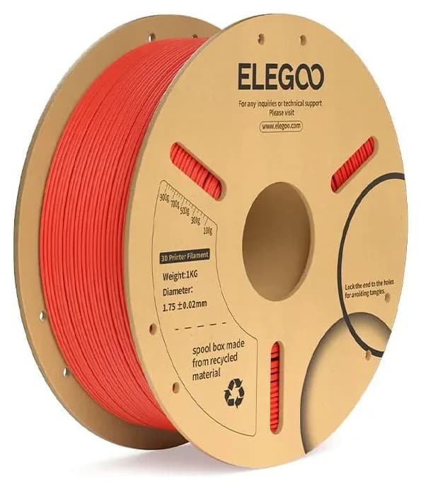 فیلامنت ELEGOO PLA+ قرمز فیلامنت ELEGOO PLA+ قرمز