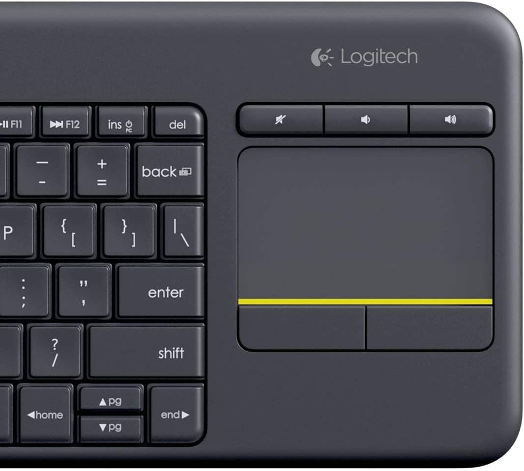 کیبورد بیسیم Logitech مدل K400 Plus با چیدمان QWERTY ترکی مشکی کیبورد بیسیم Logitech مدل K400 Plus با چیدمان QWERTY ترکی مشکی