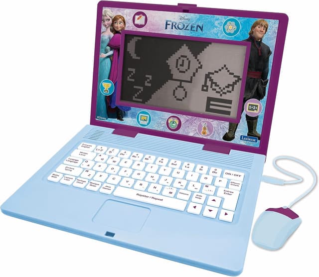 لپتاپ آموزشی دوزبانه کودک Lexibook Disney Frozen فرانسوی انگلیسی مدل JC599FZi1 لپتاپ آموزشی دوزبانه کودک Lexibook Disney Frozen فرانسوی انگلیسی مدل JC599FZi1