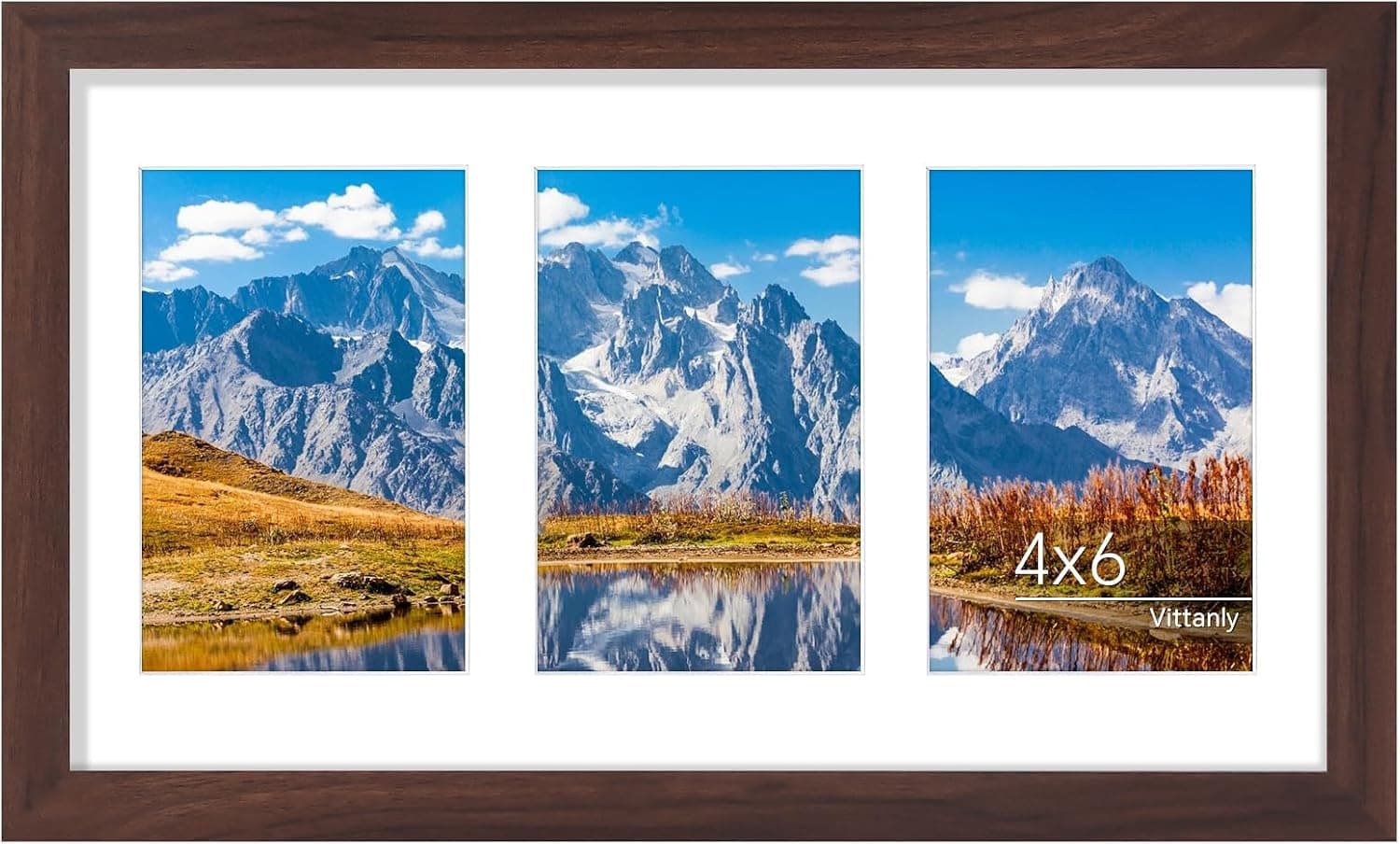 قاب عکس کلاژ Vittanly سایز 8x10 دیواری و رومیزی طبیعی روشن قاب عکس کلاژ Vittanly سایز 8x10 دیواری و رومیزی طبیعی روشن