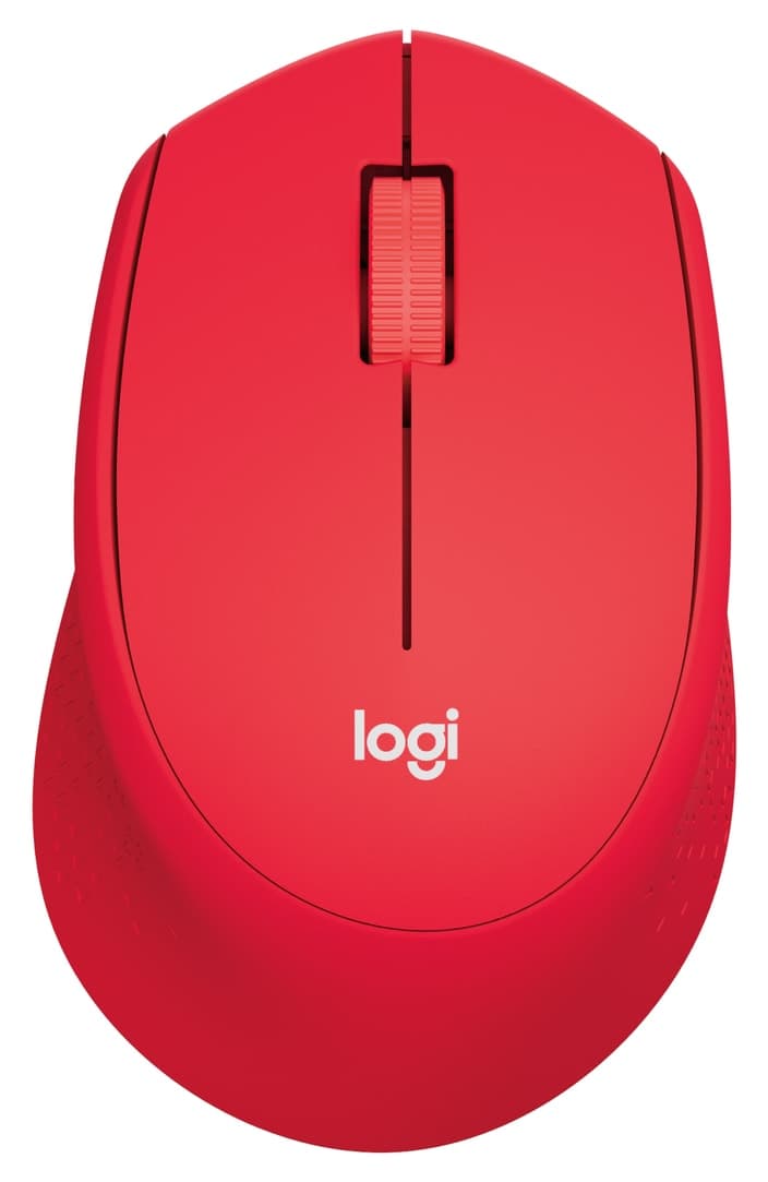 ماوس بیصدا بیسیم نوری Logitech قرمز مدل M330 910-004911 ماوس بیصدا بیسیم نوری Logitech قرمز مدل M330 910-004911