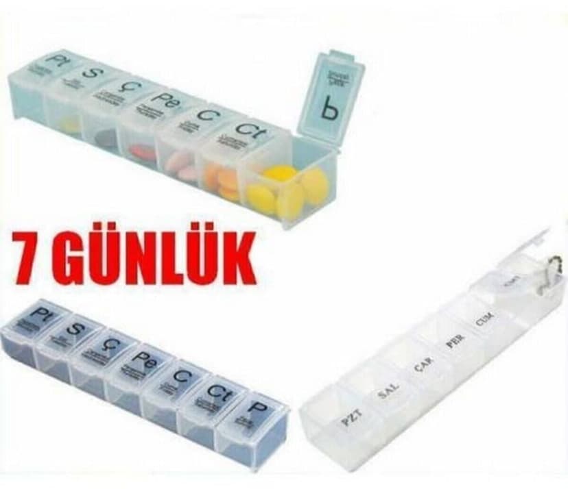 جعبه نگهداری دارو هفتگی Genel Markalar جعبه نگهداری دارو هفتگی Genel Markalar