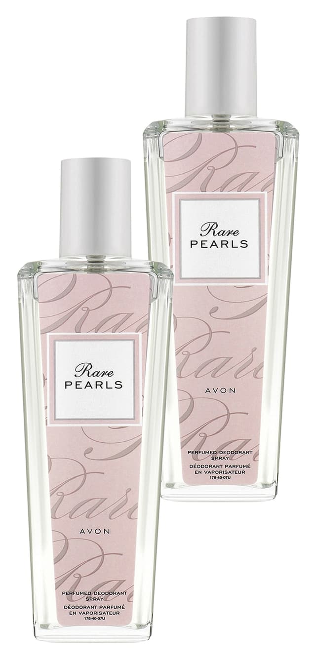 اسپری دئودورانت بدن Avon Rare Pearls عطری 75ml ست دوتایی اسپری دئودورانت بدن Avon Rare Pearls عطری 75ml ست دوتایی