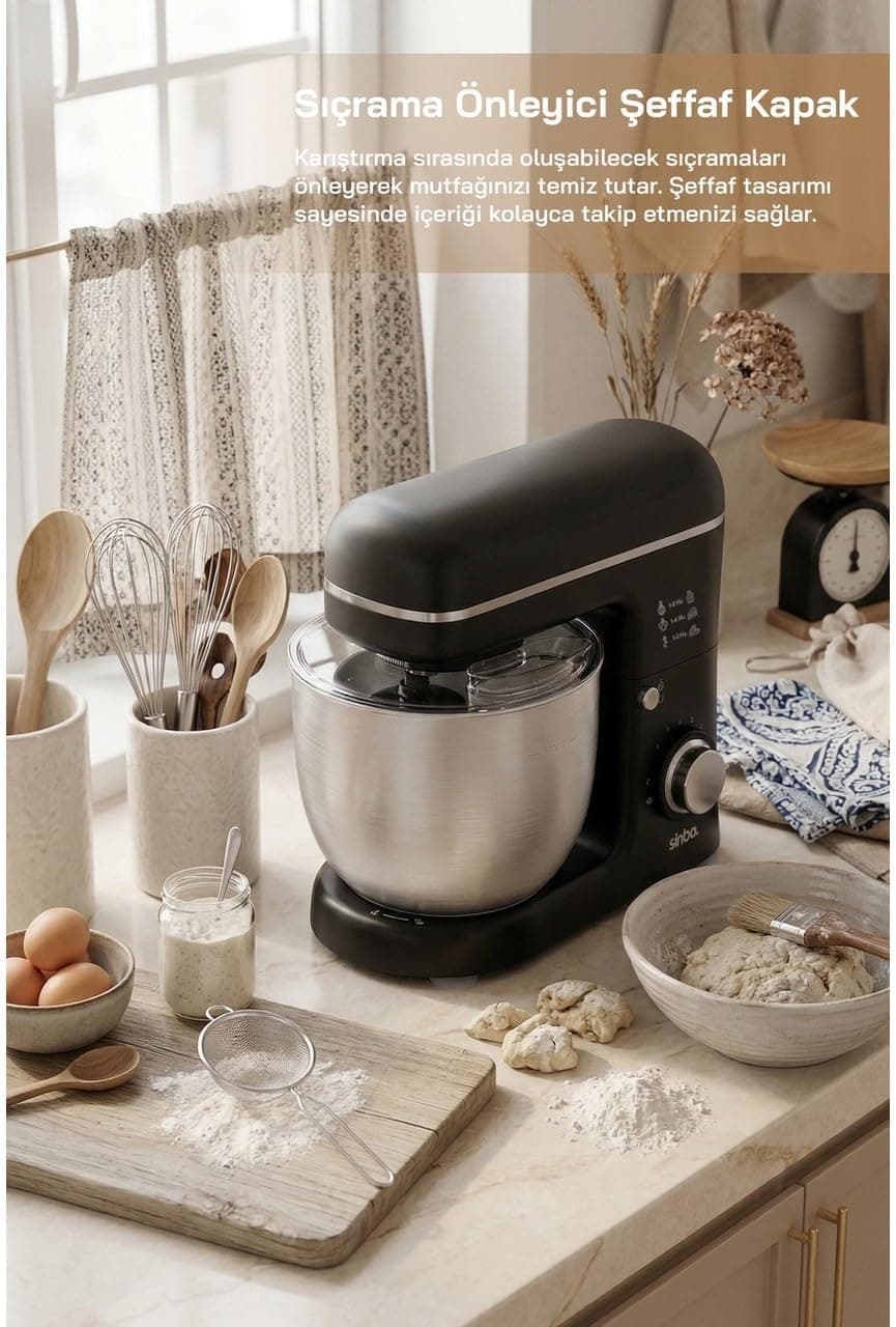 میکسر ایستاده Sinbo مدل SMX-2771 با توان 1300W و ظرفیت 5L چندکاره میکسر ایستاده Sinbo مدل SMX-2771 با توان 1300W و ظرفیت 5L چندکاره