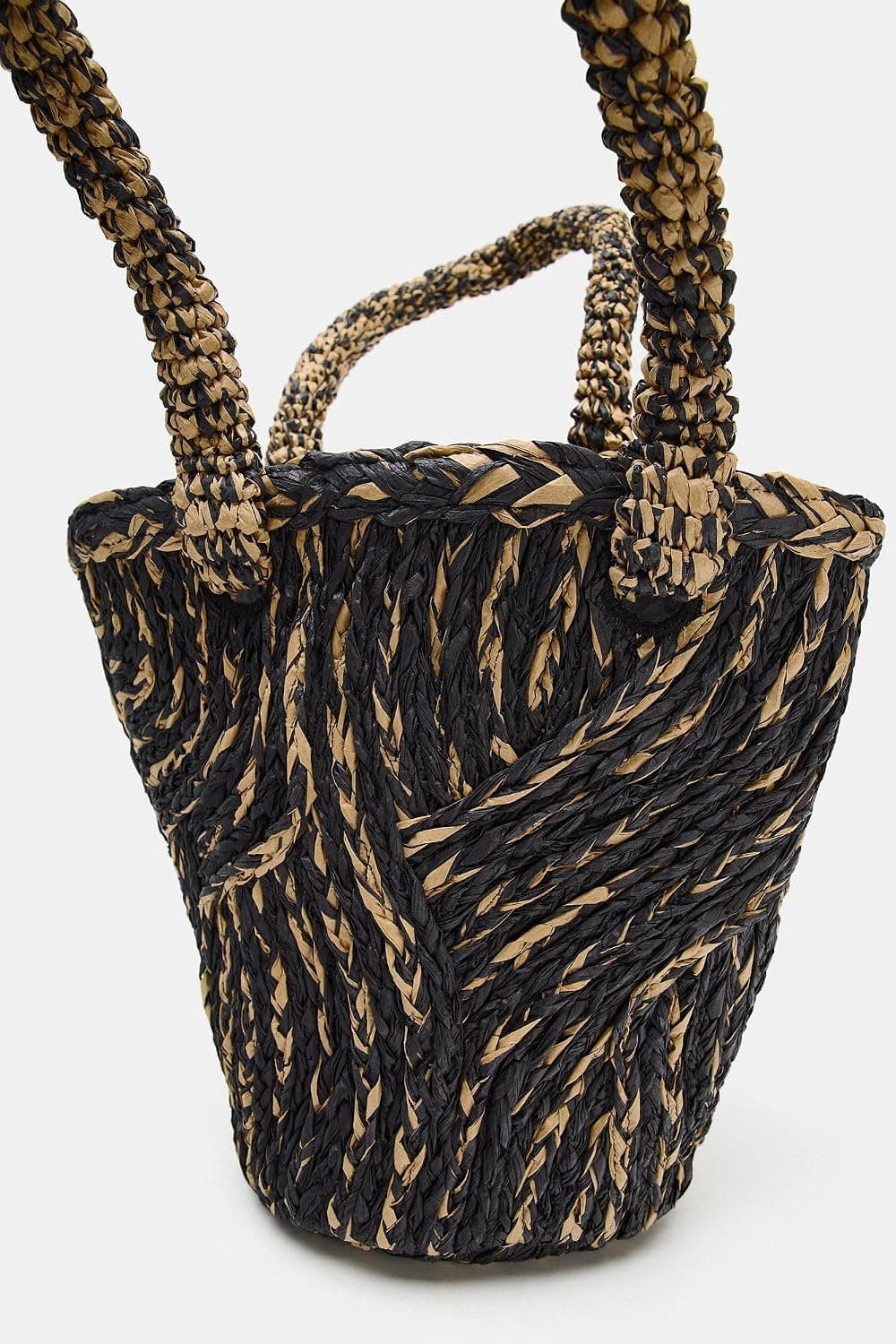 کیف توت زنانه Zara بدنه بافت چندرنگ سایز استاندارد کیف توت زنانه Zara بدنه بافت چندرنگ سایز استاندارد