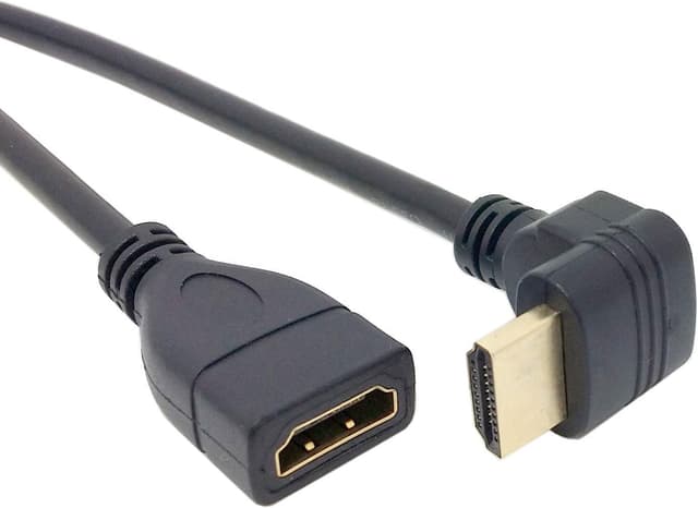کابل افزایش طول HDMI نر به ماده Alfais زانویی ۹۰ درجه مدل 4666، 0.5 Metre کابل افزایش طول HDMI نر به ماده Alfais زانویی ۹۰ درجه مدل 4666، 0.5 Metre