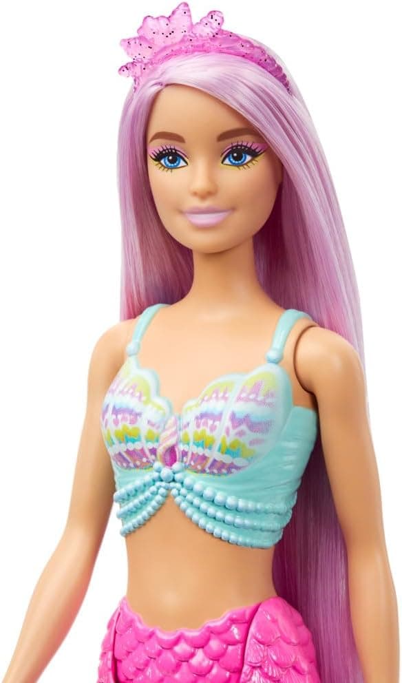 عروسک پری دریایی Barbie با موهای بلند عروسک پری دریایی Barbie با موهای بلند