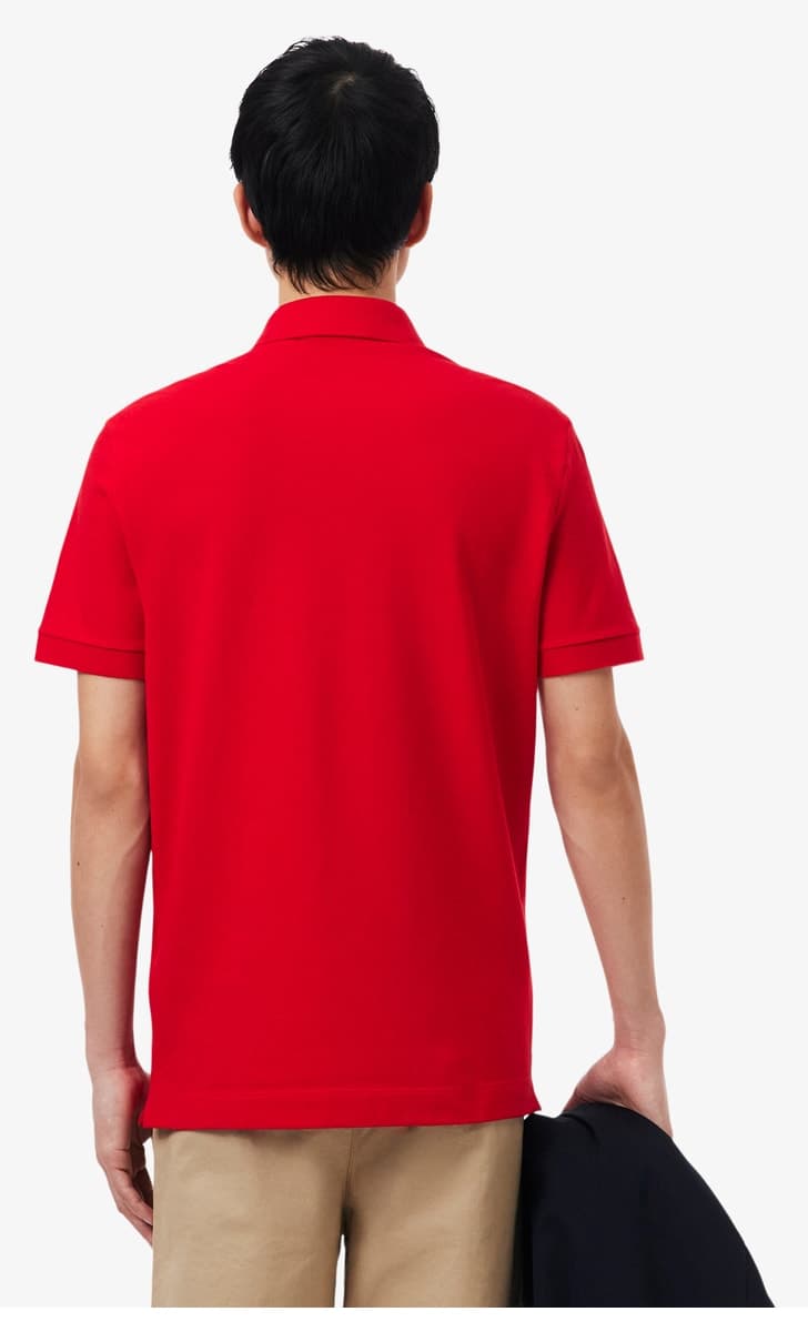 پولو مردانه Lacoste فیت معمولی قرمز Paris پولو مردانه Lacoste فیت معمولی قرمز Paris