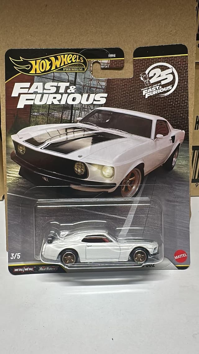 ماشین اسباببازی Hot Wheels سری Fast And Furious مدل 1969 Ford Mustang Boss سالگرد ۲۵ سالگی HNW46 ماشین اسباببازی Hot Wheels سری Fast And Furious مدل 1969 Ford Mustang Boss سالگرد ۲۵ سالگی HNW46