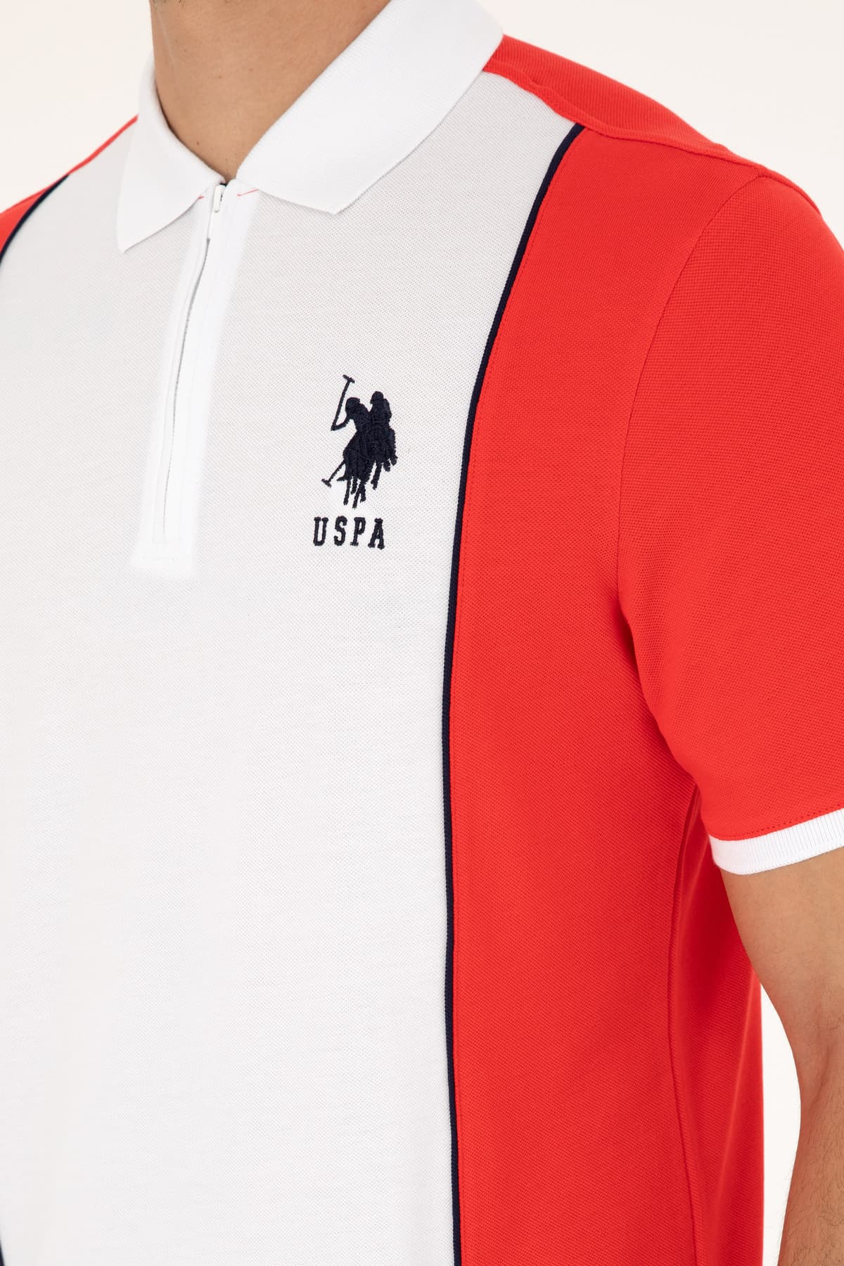 تیشرت مردانه U.S. Polo Assn. فیت معمولی یقه پولو قرمز مدل 50281945-VR030 تیشرت مردانه U.S. Polo Assn. فیت معمولی یقه پولو قرمز مدل 50281945-VR030