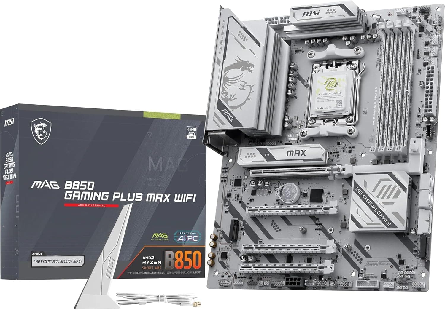 مادربرد MSI مدل MAG B850 GAMING PLUS MAX WIFI AM5 DDR5 مادربرد MSI مدل MAG B850 GAMING PLUS MAX WIFI AM5 DDR5