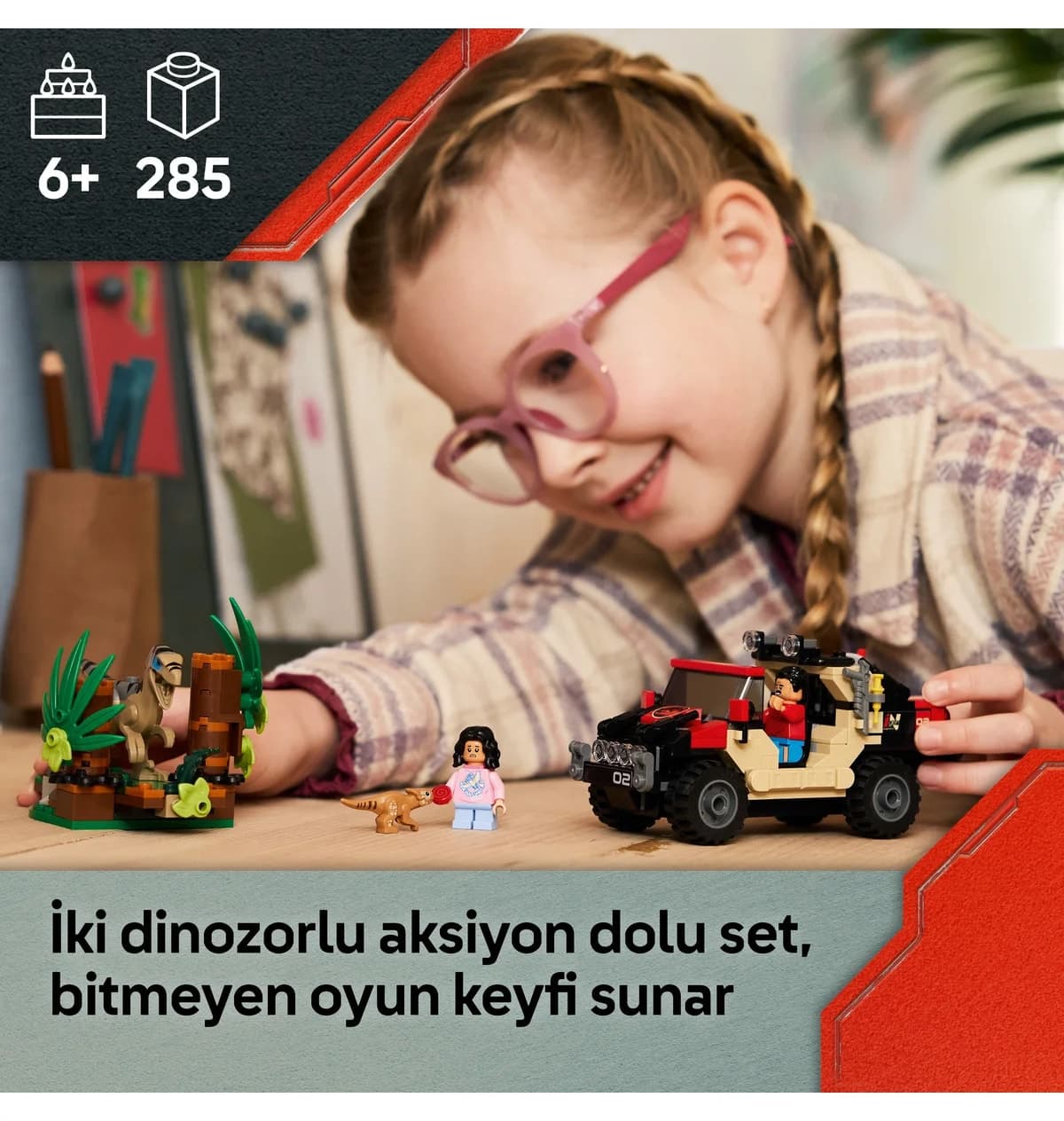 لگو Jurassic World فرار رپتور زمین ناهموار مدل 76972 285 قطعه لگو Jurassic World فرار رپتور زمین ناهموار مدل 76972 285 قطعه