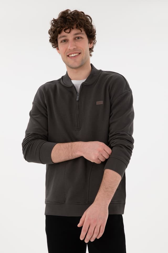 سوئیشرت مردانه U.S. Polo Assn. زغالی مدل 50293380-VR006 سوئیشرت مردانه U.S. Polo Assn. زغالی مدل 50293380-VR006