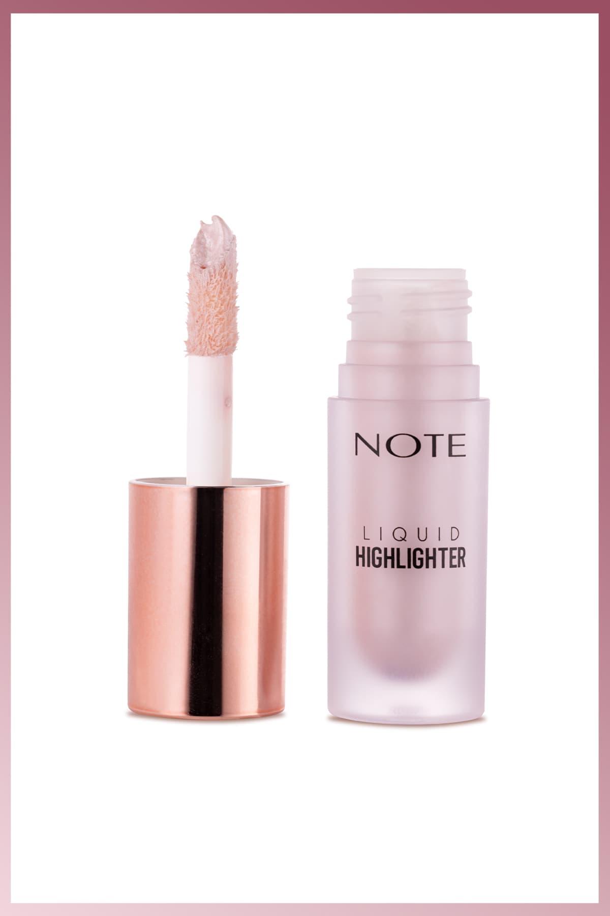 هایلایتر مایع Note Cosmetics با اثر مرطوبکننده رنگ 100 صورتی ملایم هایلایتر مایع Note Cosmetics با اثر مرطوبکننده رنگ 100 صورتی ملایم