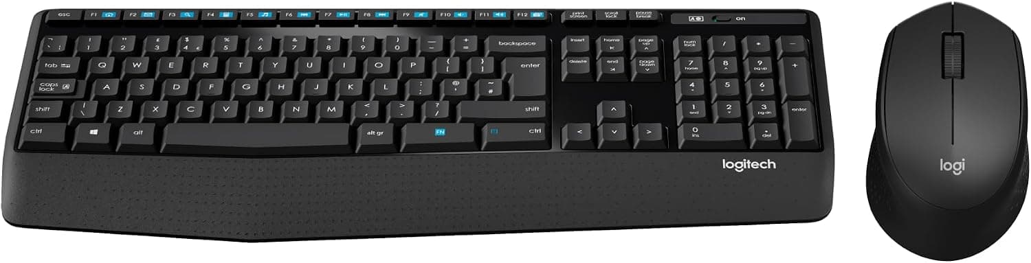 کیبورد بیسیم Logitech مدل MK345 Combo RF چیدمان QWERTY مشکی کیبورد بیسیم Logitech مدل MK345 Combo RF چیدمان QWERTY مشکی