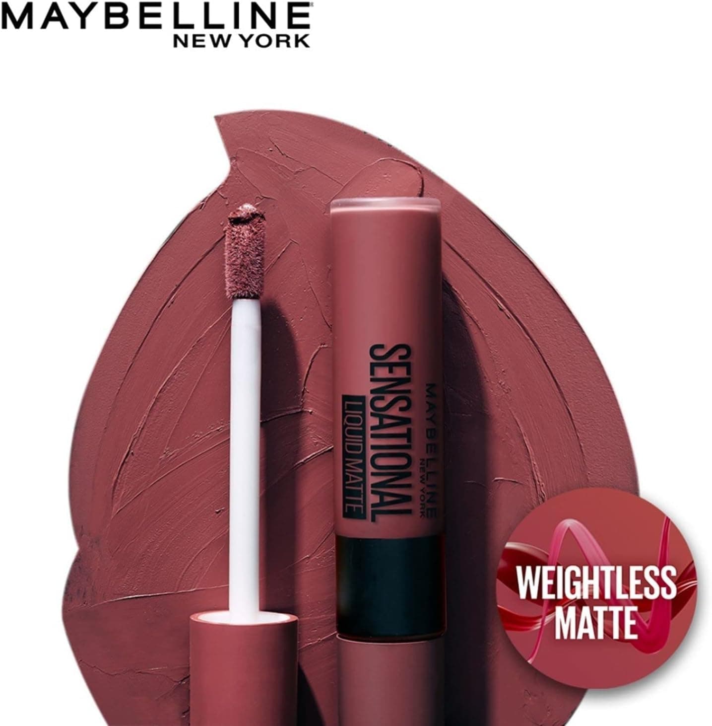 رژ لب مایع مات MAYBELLINE غیرچسبناک و غیرخشککننده Sensational Liquid Matte مدل 21 Nude Nuance 7ml رژ لب مایع مات MAYBELLINE غیرچسبناک و غیرخشککننده Sensational Liquid Matte مدل 21 Nude Nuance 7ml