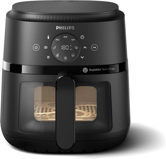 سرخکن هوایی Philips مدل See-Through L ظرفیت 4.2L/0.8KG توان 1500W 13 عملکرد 9 پیشتنظیم سرخکن هوایی Philips مدل See-Through L ظرفیت 4.2L/0.8KG توان 1500W 13 عملکرد 9 پیشتنظیم