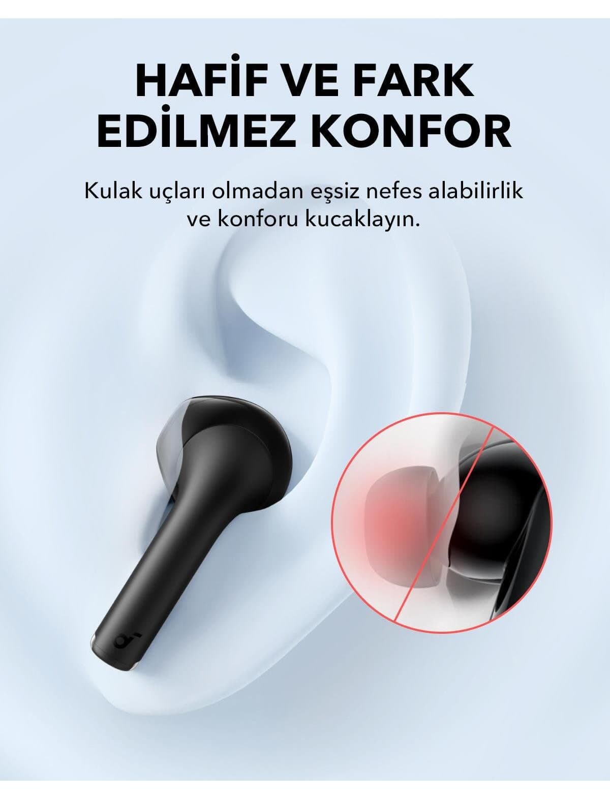 هدفون بلوتوثی درونگوشی Anker Soundcore K20i با ۳۶ ساعت پخش مشکی مدل A3994 هدفون بلوتوثی درونگوشی Anker Soundcore K20i با ۳۶ ساعت پخش مشکی مدل A3994