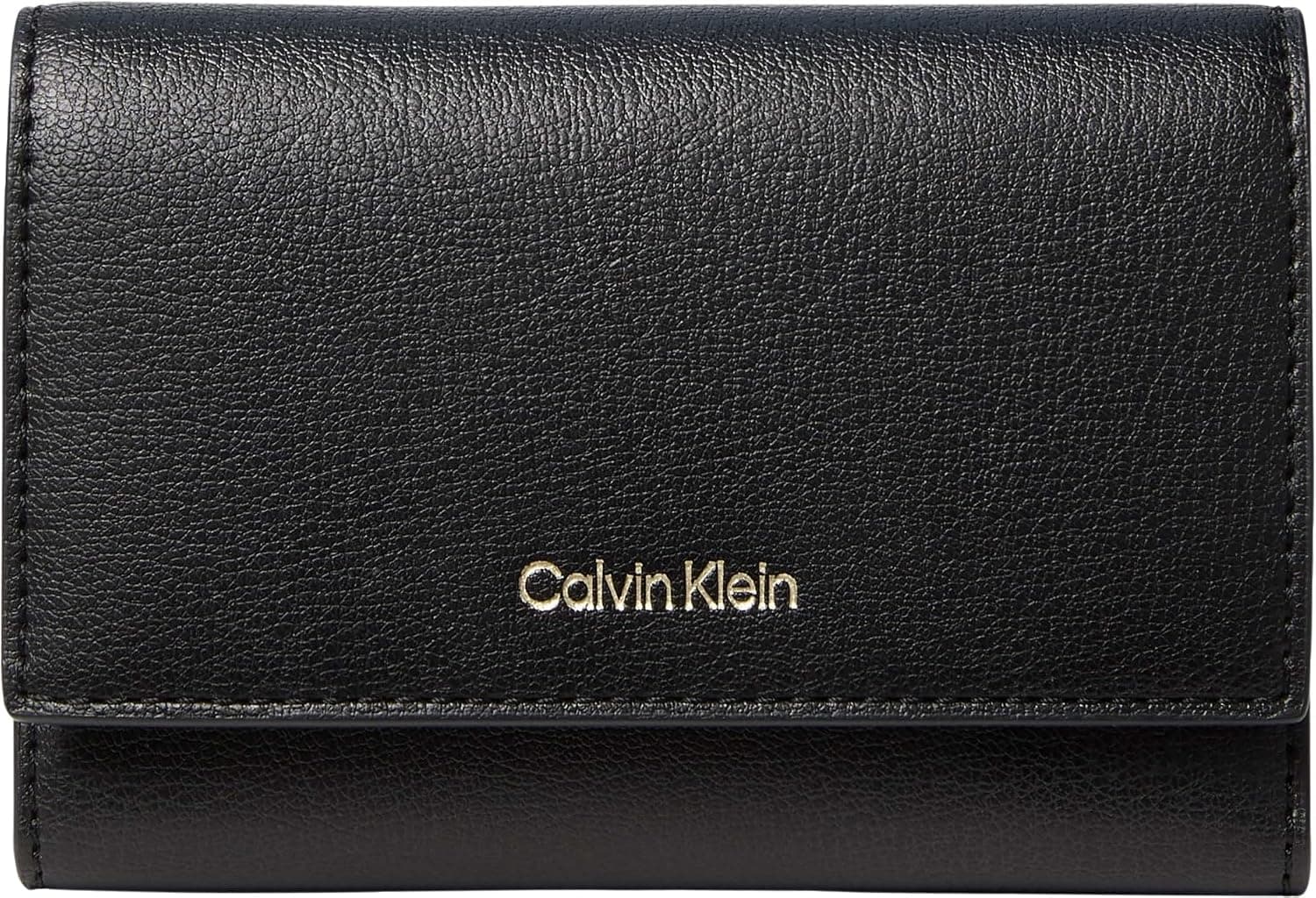 کیف پول زنانه Calvin Klein سهلت با جیب زیپدار مشکی/نارگیلی برشته کیف پول زنانه Calvin Klein سهلت با جیب زیپدار مشکی/نارگیلی برشته