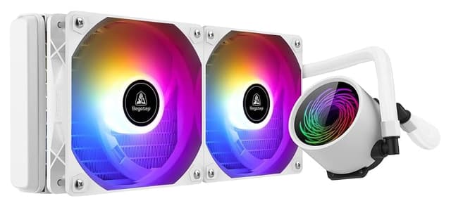خنککننده مایع پردازنده سفید Segotep مدل BeVere 240 ARGB سازگار با AM5 و LGA1700 خنککننده مایع پردازنده سفید Segotep مدل BeVere 240 ARGB سازگار با AM5 و LGA1700