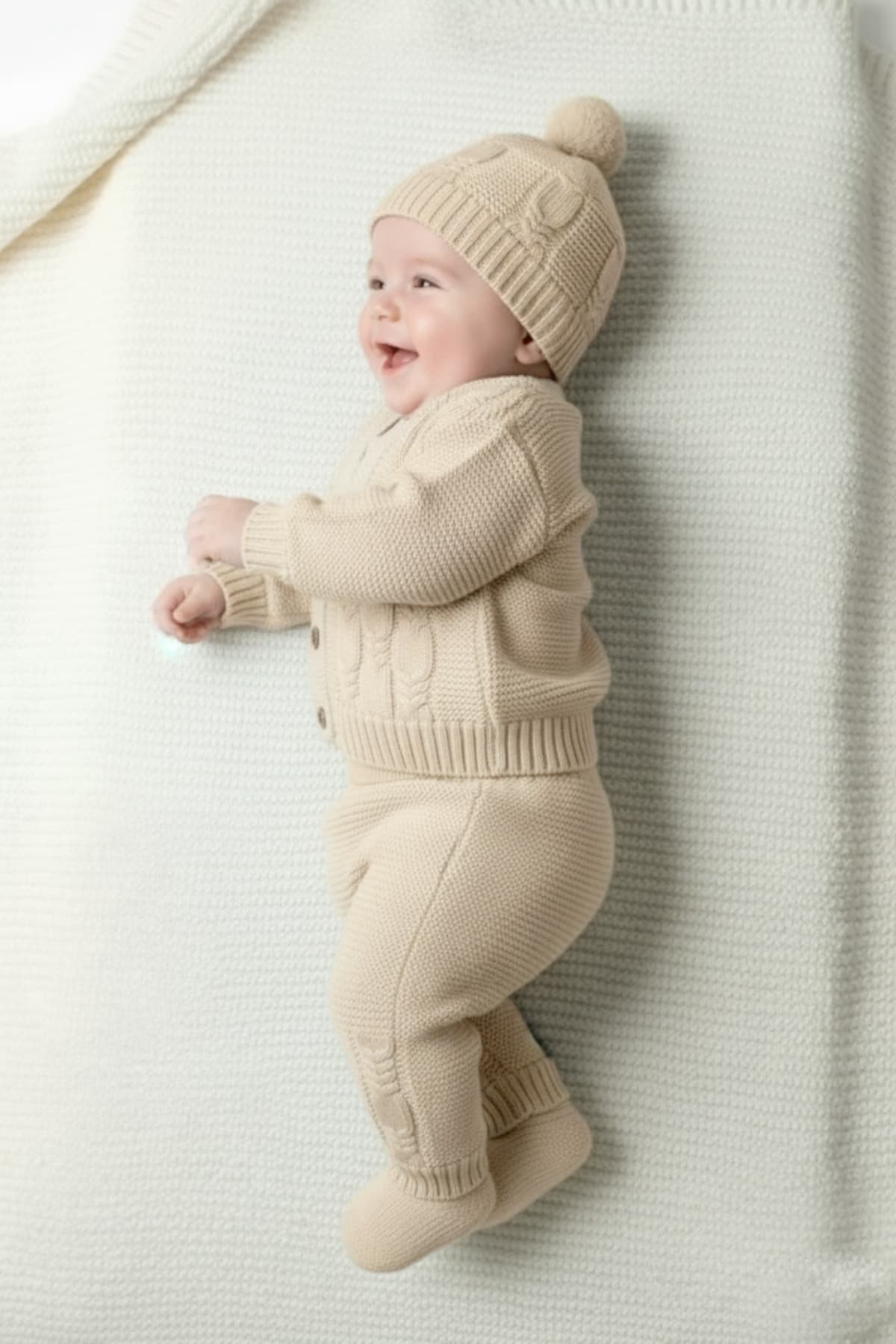 ست نوزادی بافتنی ۵ تکه دخترانه و پسرانه Çocuksan Baby&Kids Wear بژ ست نوزادی بافتنی ۵ تکه دخترانه و پسرانه Çocuksan Baby&Kids Wear بژ