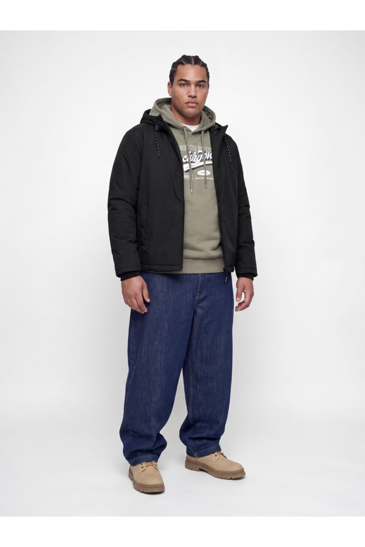 مونت مردانه Jack & Jones مشکی سایز بزرگ مدل Jcofusion Lock Jacket مونت مردانه Jack & Jones مشکی سایز بزرگ مدل Jcofusion Lock Jacket