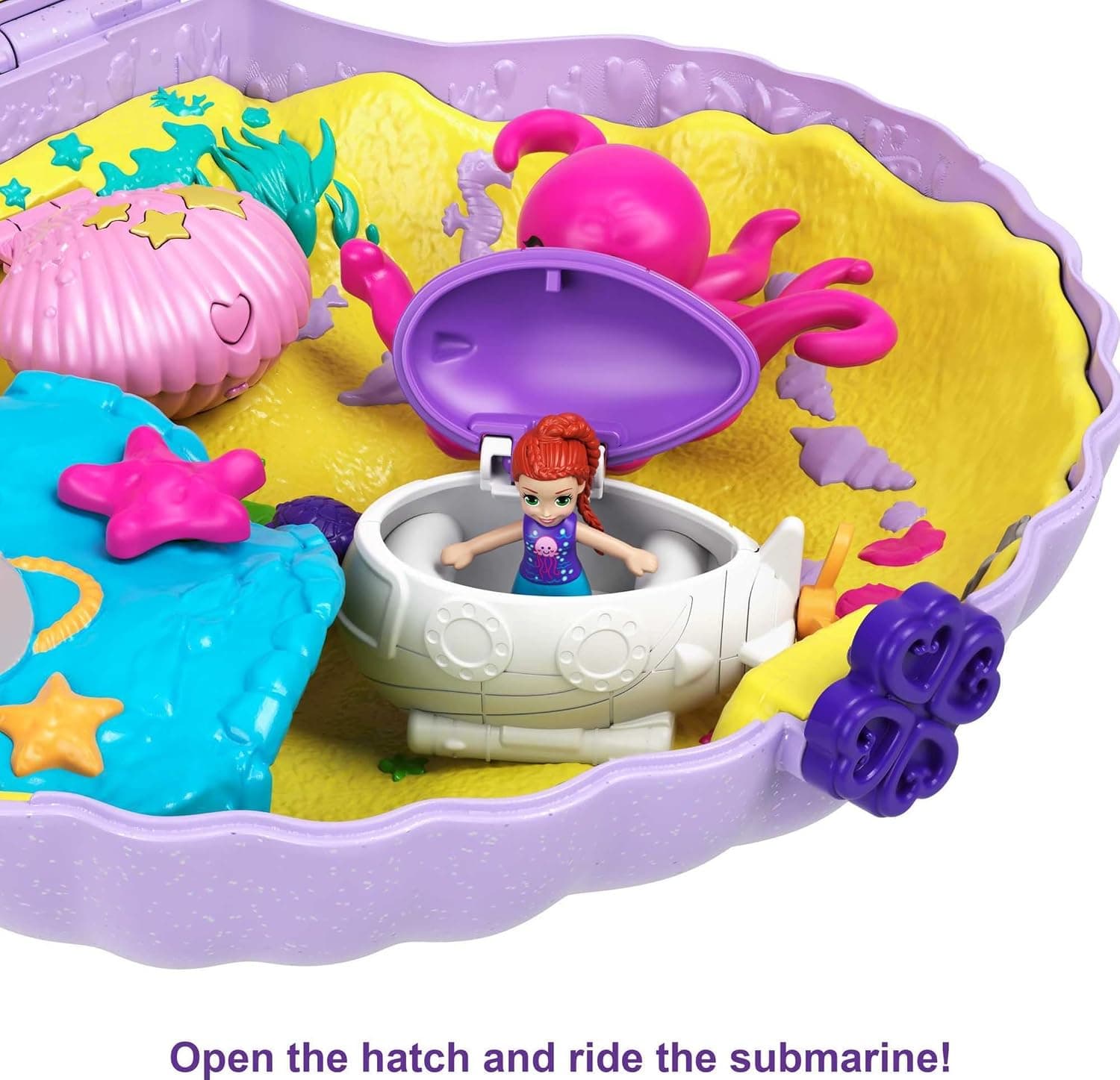 کیف دستی Polly Pocket مدل TINY POWER Seashell کیف دستی Polly Pocket مدل TINY POWER Seashell