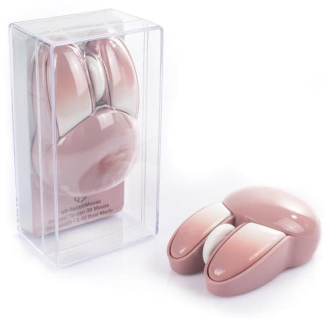 ماوس NDNeed طرح خرگوش سهبعدی صورتی بلوتوث + 2.4G دو حالته ماوس NDNeed طرح خرگوش سهبعدی صورتی بلوتوث + 2.4G دو حالته
