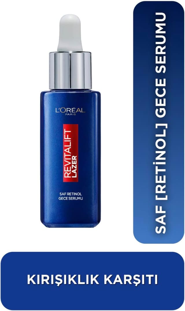 سرم شب رتینول خالص L'Oreal Paris Revitalift Lazer 1 بسته (1 x 30 ml) سرم شب رتینول خالص L'Oreal Paris Revitalift Lazer 1 بسته (1 x 30 ml)