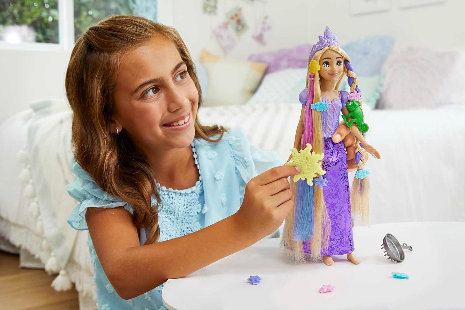 عروسک راپونزل Mattel با موهای افسانهای پرنسس دیزنی عروسک راپونزل Mattel با موهای افسانهای پرنسس دیزنی