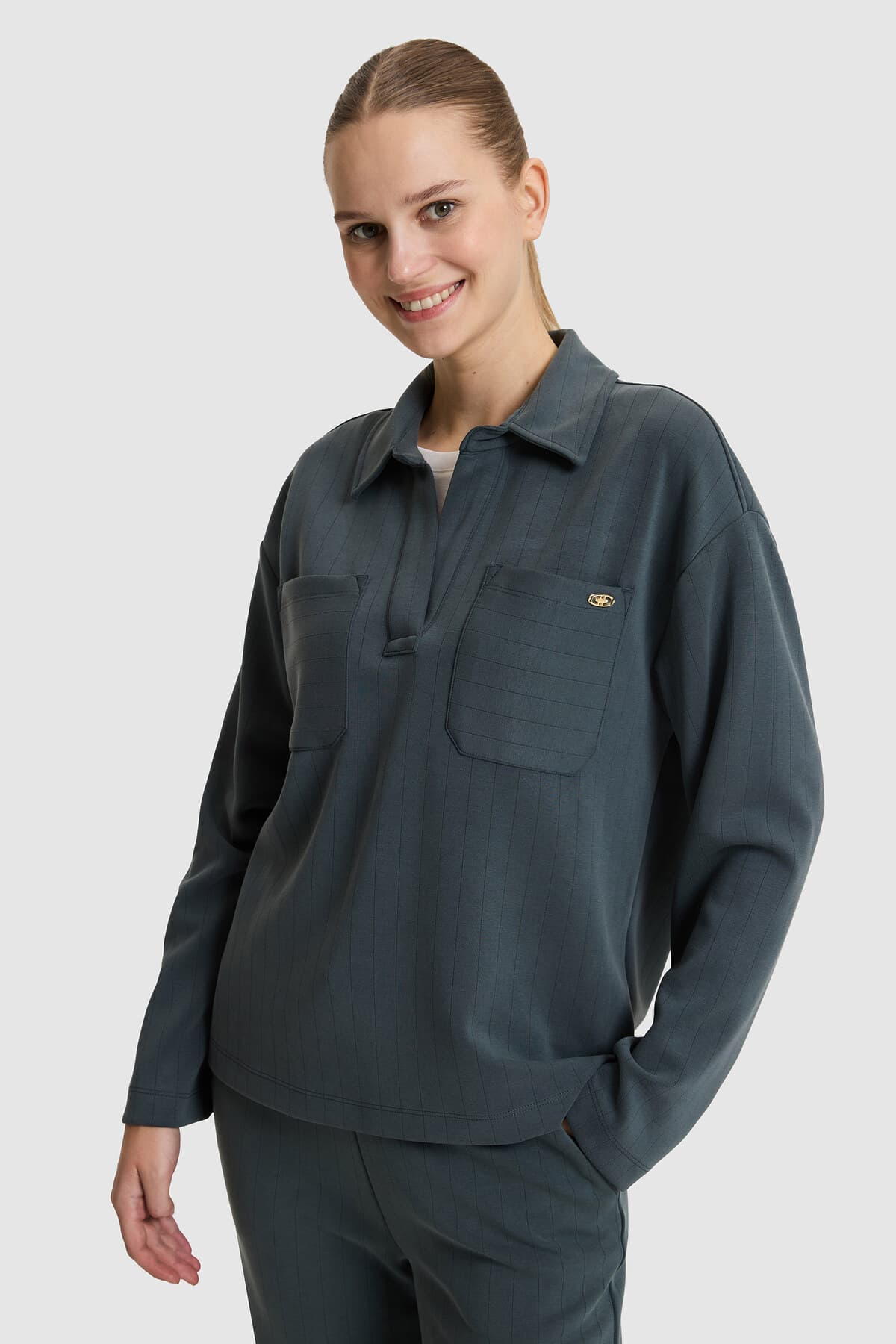 سوئیشرت زنانه U.S. Polo Assn. خاکستری مدل 50326739-VR076 سوئیشرت زنانه U.S. Polo Assn. خاکستری مدل 50326739-VR076