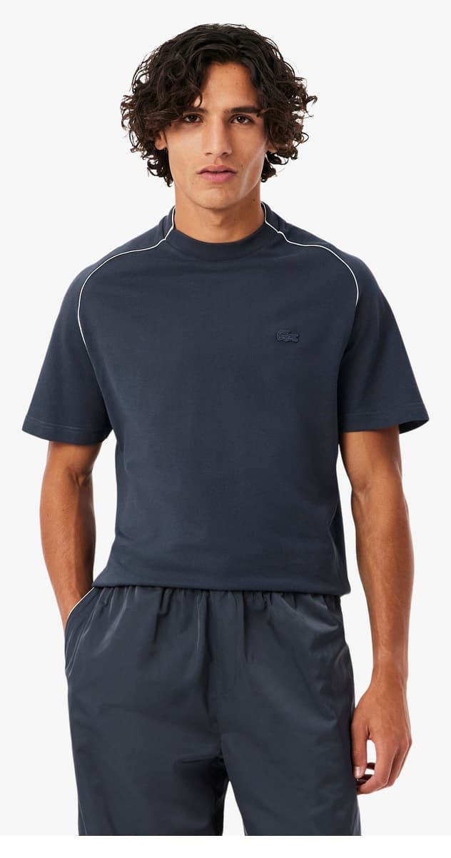 تیشرت مردانه Lacoste یقه گرد فیت کلاسیک خاکستری تیره تیشرت مردانه Lacoste یقه گرد فیت کلاسیک خاکستری تیره